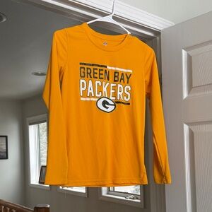NFL Kids Long Sleeve Tee - Gold Green Bay Packers